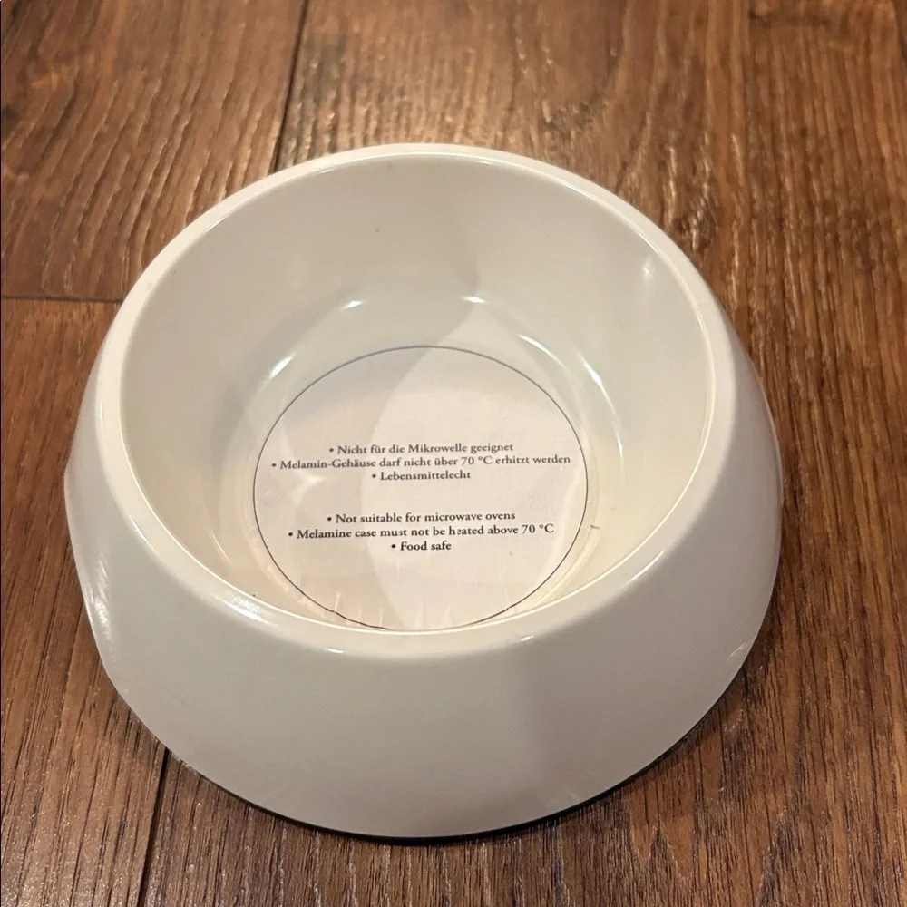 Hunter Cream and Stainless Steel Pet Bowls